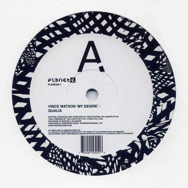 Vince Watson - My Desire - Vinyl Record 12" image 1