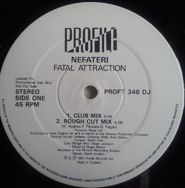 Nefateri - Fatal Attraction - Used Vinyl Record 12" image 1