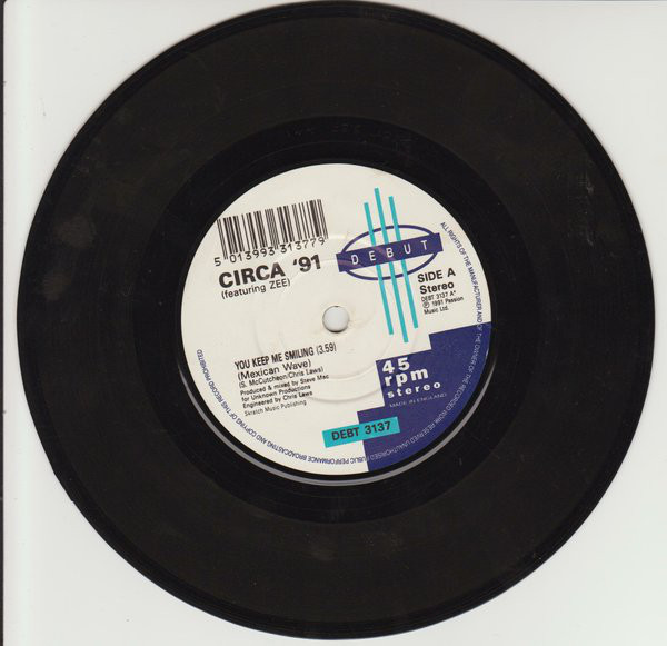 Circa '91 - You Keep Me Smiling - Used Vinyl Record 7" image 1