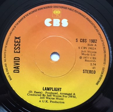David Essex - Lamplight - Used Vinyl Record 7" image 1