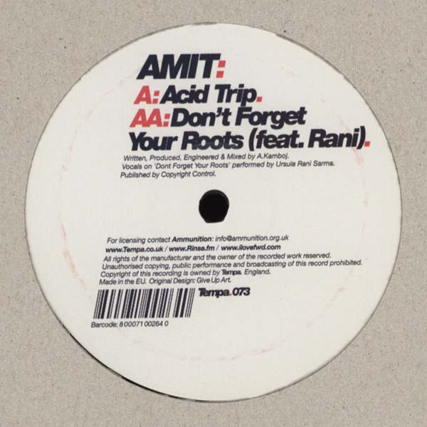 Amit - Acid Trip / Don't Forget Your Roots - Vinyl Record 12" image 1