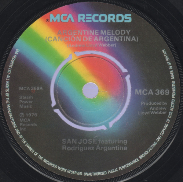 San Jose - Argentine Melody (Cancion De Argentina) - Used Vinyl Recor image 1