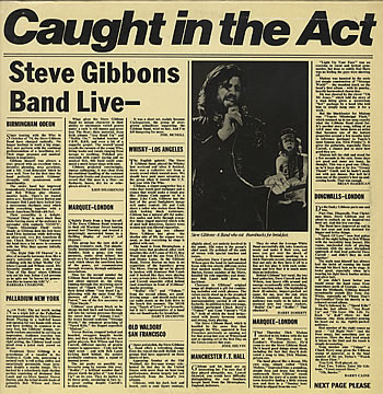Steve Gibbons Band - Caught In The Act - Used Vinyl Record image 1