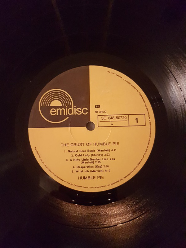 Humble Pie - Crust Of - Used Vinyl Record image 1