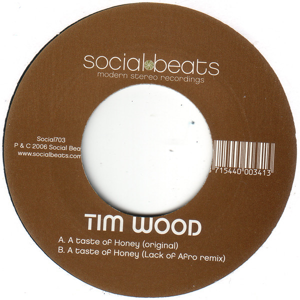 Tim Wood - A Taste Of Honey - Vinyl Record 7" image 1