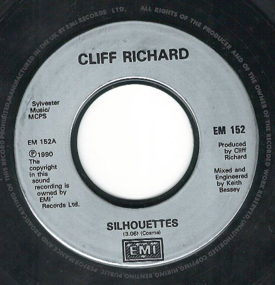 Cliff Richard - Silhouettes - Used Vinyl Record 7" image 1