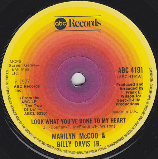 Marilyn McCoo & Bill - Look What You've Done To My Heart - Used Vinyl Re image 1