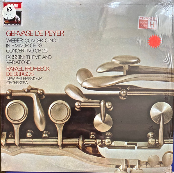 Gervase de Peyer - Concerto No 1 In F Minor, Op. 73 / Concertino Op. 26 image 1