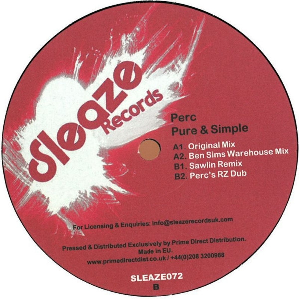 Perc - Pure & Simple - Vinyl Record 12" image 1