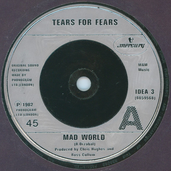 Tears For Fears - Mad World - Used Vinyl Record Single image 1