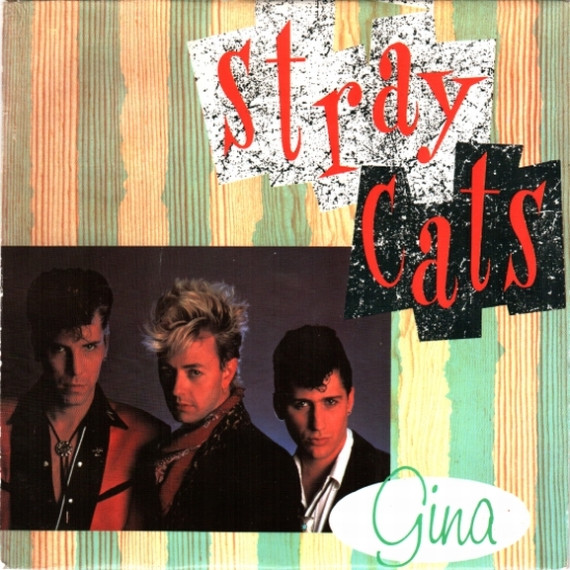 Stray Cats - Gina - Used Vinyl Record 7" image 1