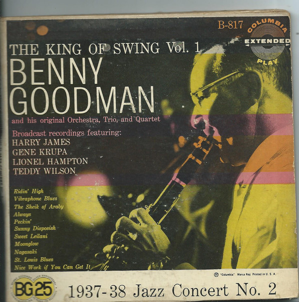 Benny Goodman - 1937-38 Jazz Concert No. 2 The King Of Swing Vol. 1 - U image 1
