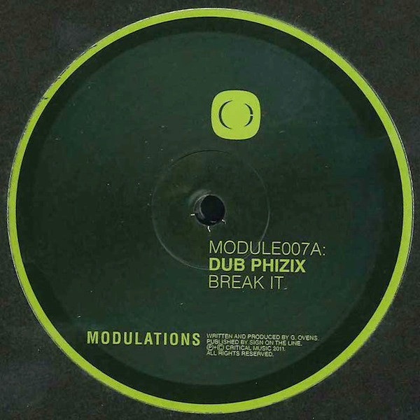 Dub Phizix - Break It / Four - Vinyl Record 10" image 1