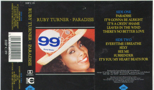 Ruby Turner - Paradise - Used Cassette image 1