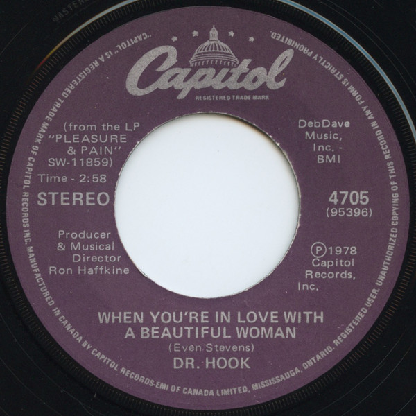 Dr. Hook - When You're In Love With A Beautiful Woman - Used Vinyl Re image 1