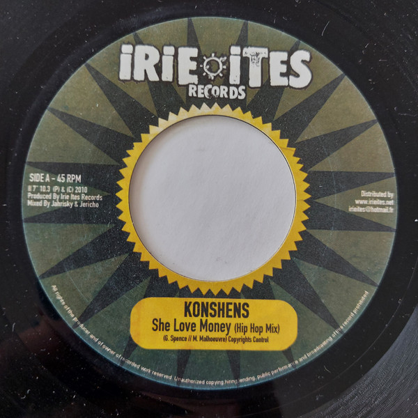Konshens - She Love Money / People Need Security - Vinyl Record 7" image 1