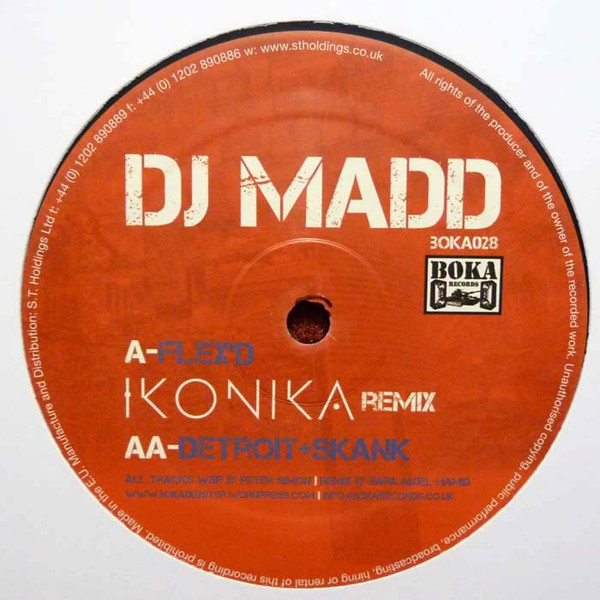 DJ Madd - Flex'd (Ikonika Remix) / Detroit Skank - Vinyl Record 12" image 1