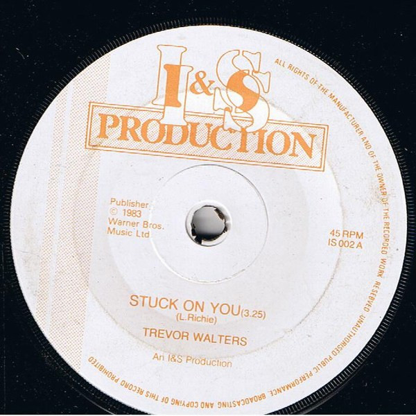 Trevor Walters - Stuck On You - Used Vinyl Record 7" image 1