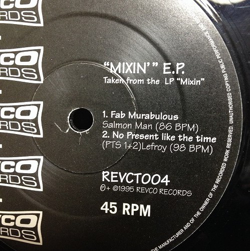Various - "Mixin'" E.P. - Used Vinyl Record 12" image 1