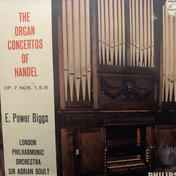 E. Power Biggs - Organ Concertos Of Handel - Used Vinyl Record image 1