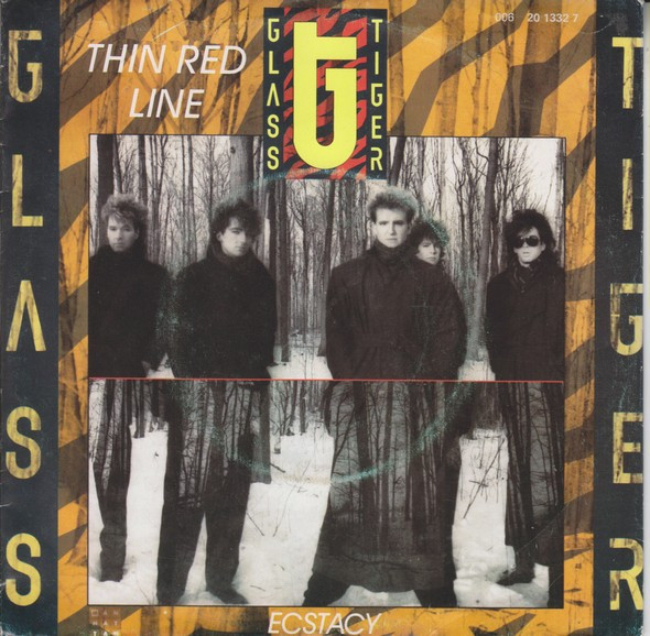 Glass Tiger - Thin Red Line - Used Vinyl Record 7" image 1