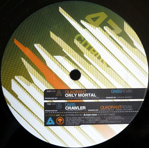 Quadrant - Only Mortal ( Remix) / Crawler ( Remix) - Vinyl Record 12" image 1