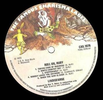 Lindisfarne - Roll On, Ruby - Used Vinyl Record image 1