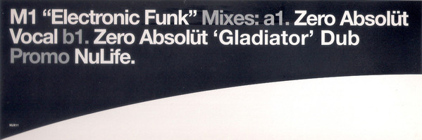 M1 - Electronic Funk - Used Vinyl Record 12" image 1