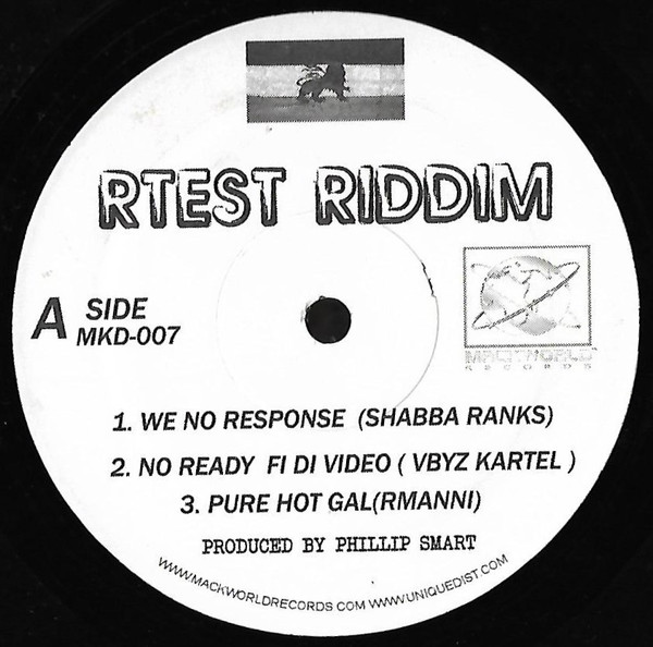Various - Rtest Riddim - Vinyl Record 12" image 1