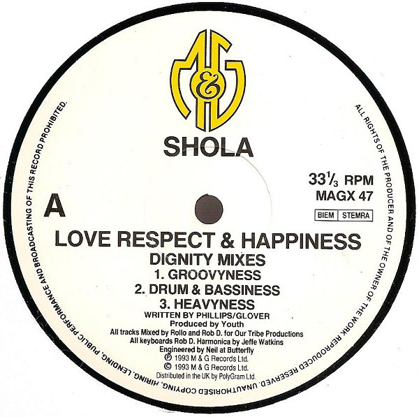 Shola Phillips - Love, Respect & Happiness - Used Vinyl Record 12" image 1