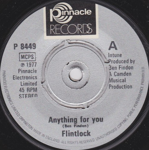 Flintlock - Anything For You - Used Vinyl Record 7" image 1