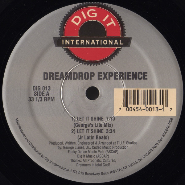Dreamdrop Experience - Let It Shine / Take Me Baby - Vinyl Record 12" image 1