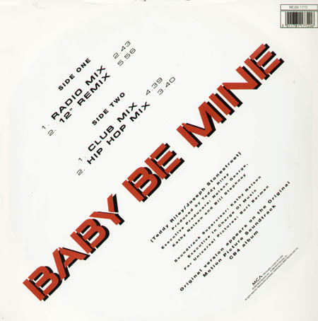 Blackstreet - Baby Be Mine (Remixes) - Used Vinyl Record 12" image 1