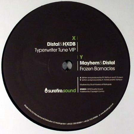 Distal - Typewriter Tune VIP / Frozen Barnacles - Vinyl Record 12" image 1