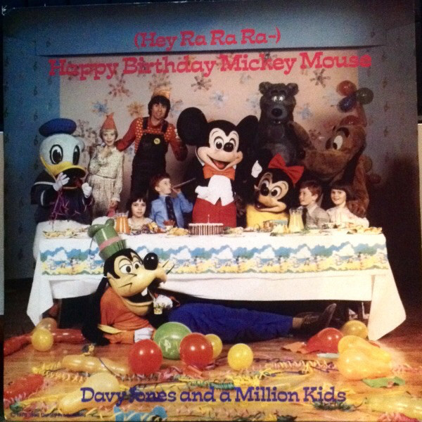 Davy Jones - (Hey Ra Ra Ra) Happy Birthday Mickey Mouse - Used Vinyl image 1