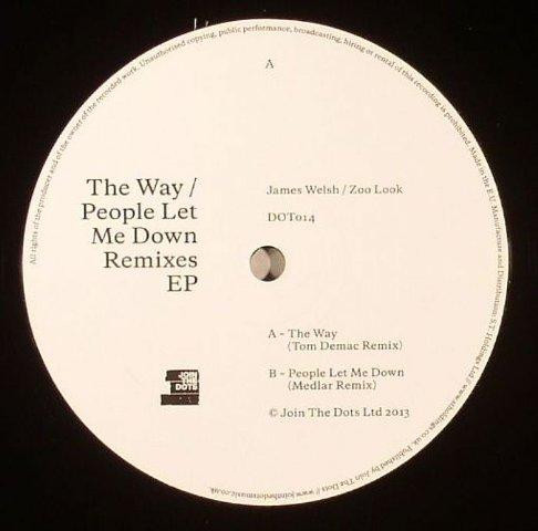 James Welsh - Way / People Let Me Down Remixes - Vinyl Record 12" image 1