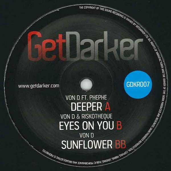 Von D - Deeper - Vinyl Record 12" image 1