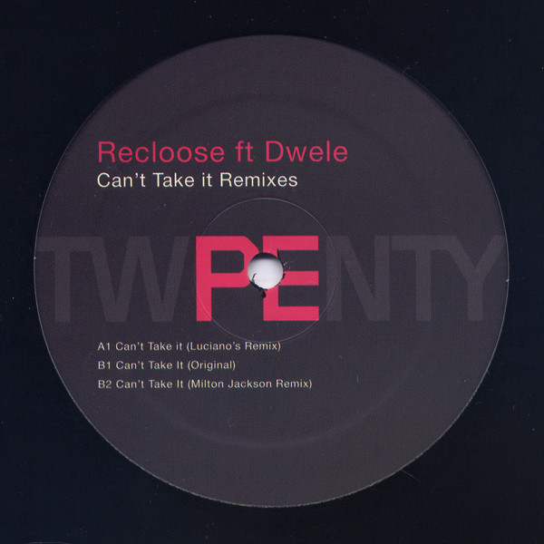 Recloose - Can't Take It Remixes - Vinyl Record 12" image 1