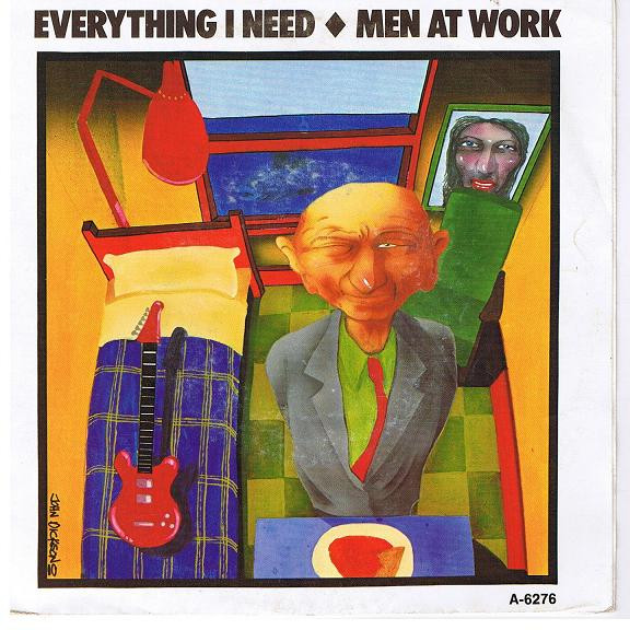 Men At Work - Everything I Need - Used Vinyl Record 7" image 1