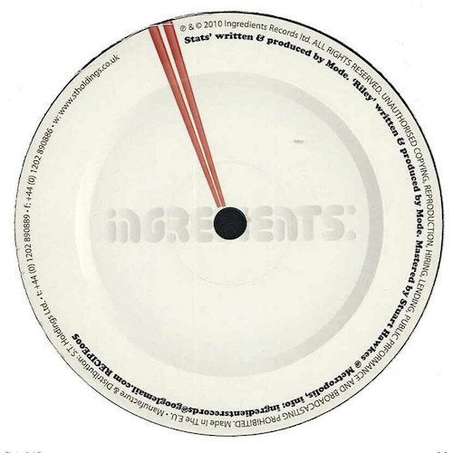 Mode - Stats / Riley - Vinyl Record 12" image 1