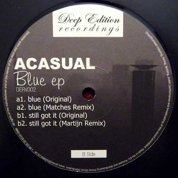 Acasual - Blue EP - Vinyl Record 12" image 1