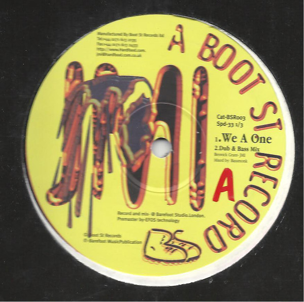 Jah Music Internatio - We A One / Badaration - Used Vinyl Record 12" image 1