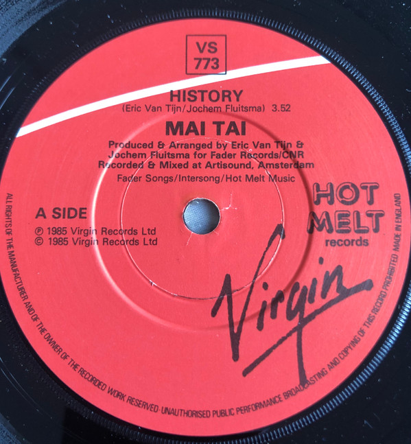 Mai Tai - History - Used Vinyl Record 7" image 1