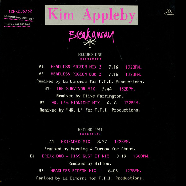 Kim Appleby - Breakaway - Used Vinyl Record 12" image 1