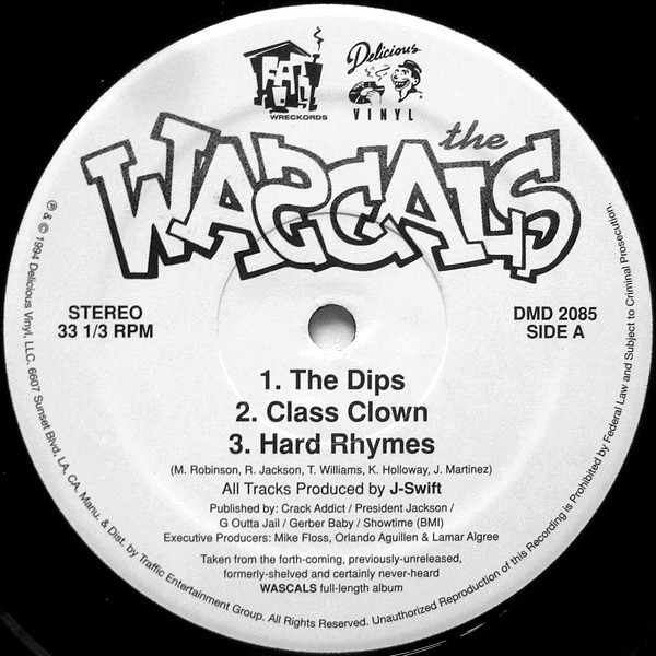 Wascals - Dips / Class Clown / Hard Rhymes - Vinyl Record 12" image 1