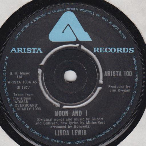 Linda Lewis - Moon And I - Used Vinyl Record 7" image 1