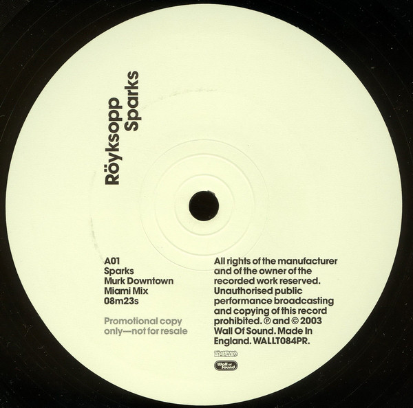 Royksopp - Sparks - Vinyl Record 12" image 1