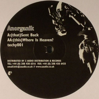 Anorganik - Sent Back / Where Is Heaven? - Vinyl Record 12" image 1