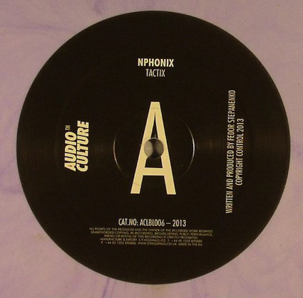 N-Phonix - Tactix EP - Vinyl Record 12" image 1