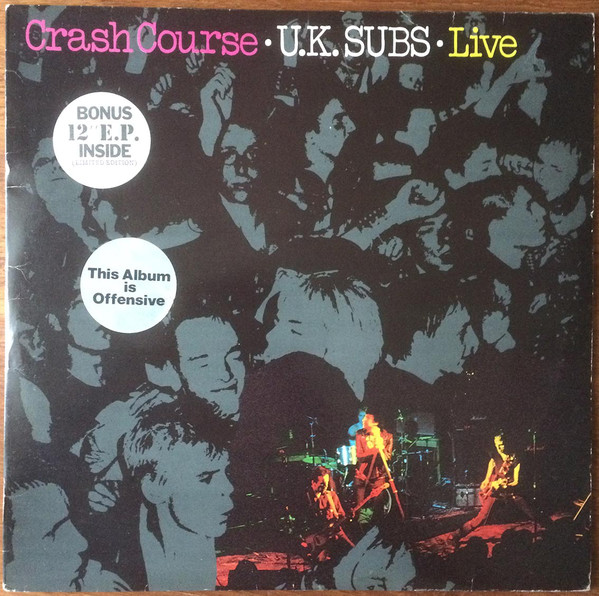 UK Subs - Crash Course - Live - Used Vinyl Record image 1